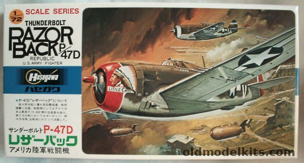 Hasegawa 1/72 P-47D Thunderbolt - 61 FS / 56 FG / 8th AF Lt. Frank Klibbe 'Little Chief' - 526 FS / 86th FG / 12th AF Italy 1844 / RAF Thunderbolt Mk1, B7 plastic model kit